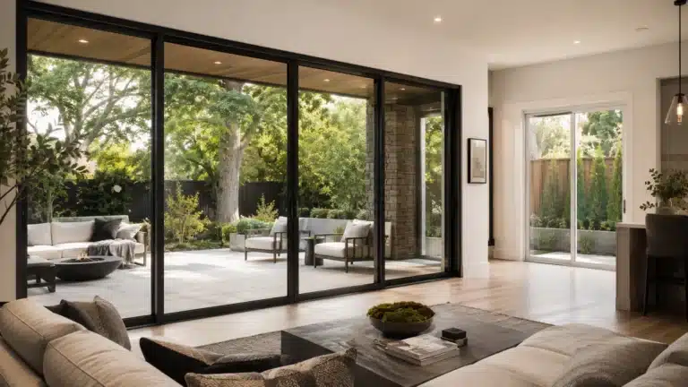 Aluminum vs vinyl sliding doors comparison for a modern home patio opening