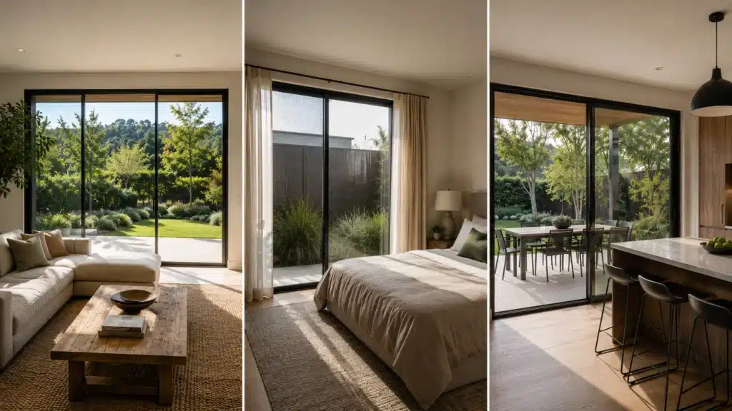 Choosing sliding glass doors for different rooms and daily use